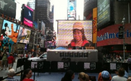 The Visitor in NYC Times Square!