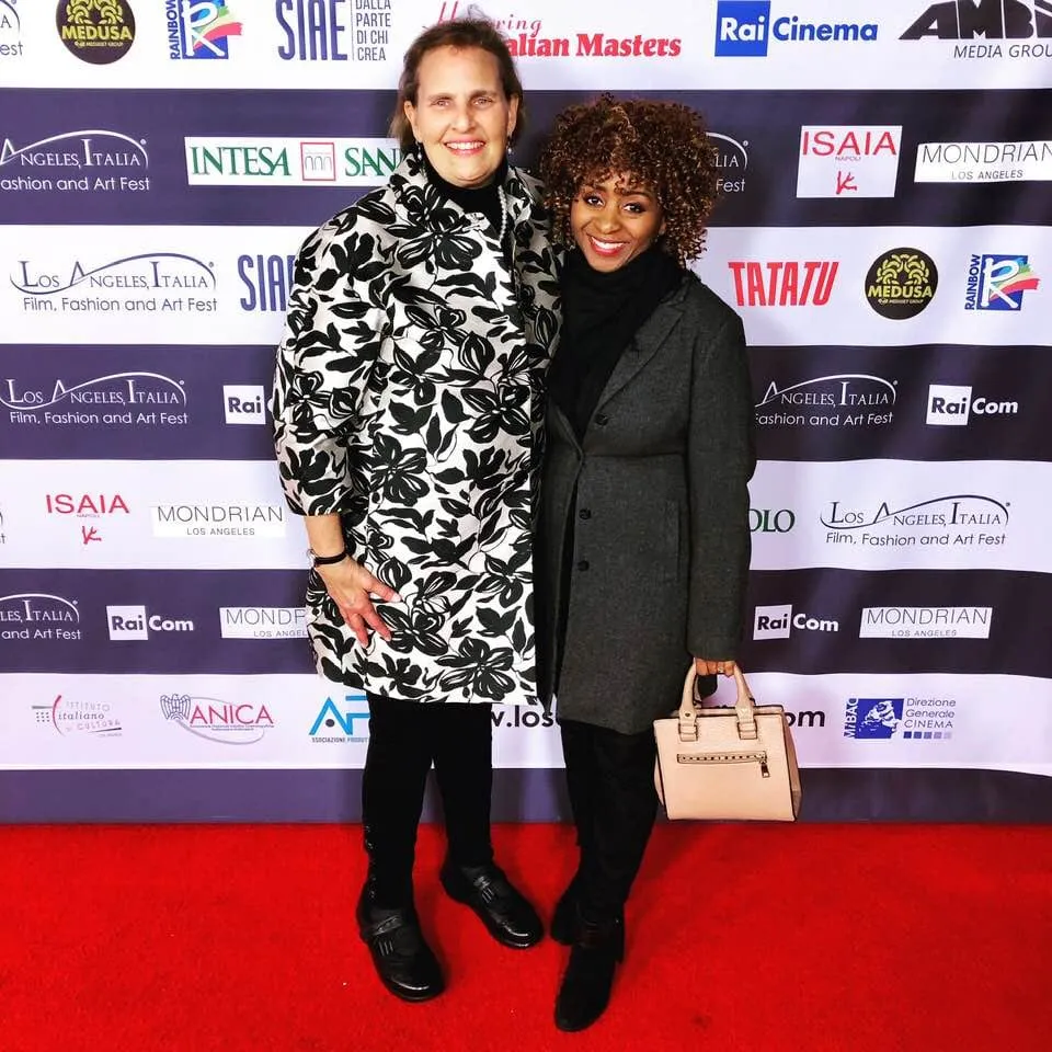 Sophia Thomas and producer Julia Rask on the red carpet at the Los Angeles, Italia Film, Fashion and Art Fest screening of All You Ever Wished For