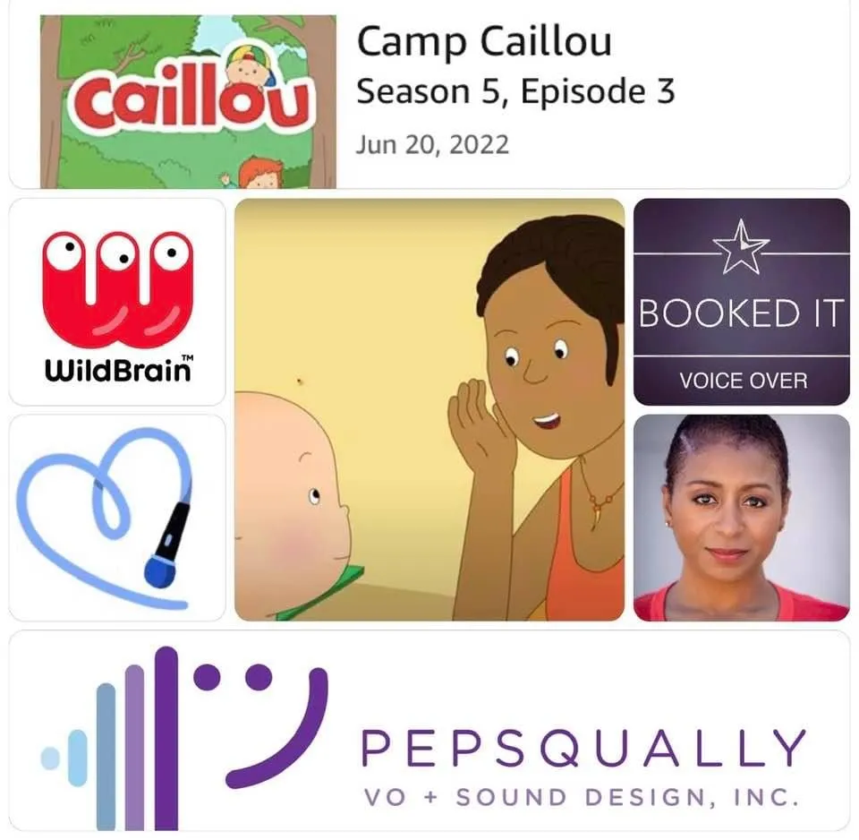Sophia Thomas is in Seasons 4 & 5 of CAILLOU!