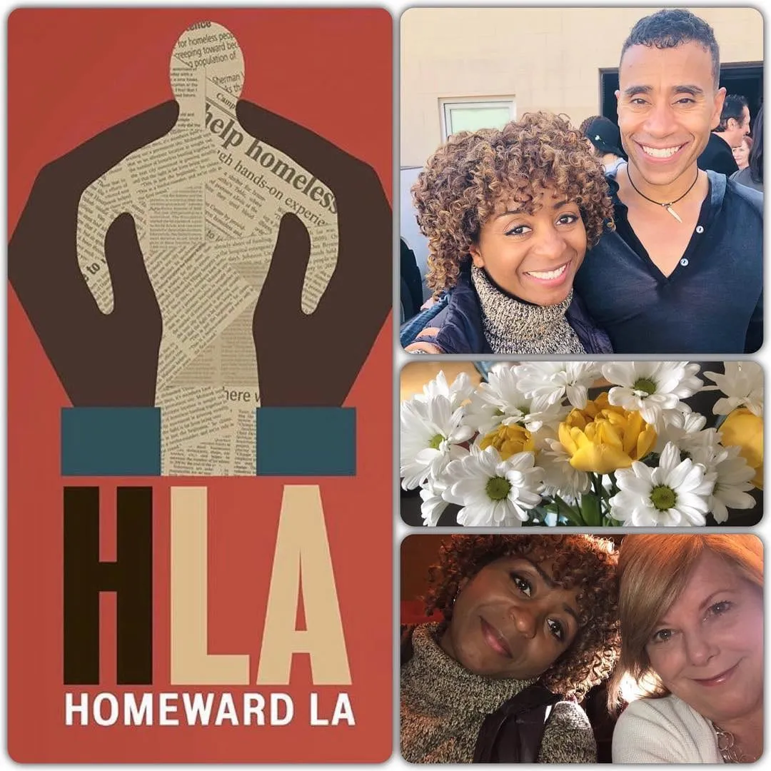 Sophia Thomas (Producer/Actress) with Gabriel Croom (as Brian Lexi performing the DIVINE INTERVENTION monologue, & Cathy Yonek (Writer/Director of HOUSE BROKEN)