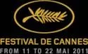 Festival de Cannes 2011 logo, a gold palm above the dates From 11 to 22 mai 2011, for the Short Film Corner premiere.