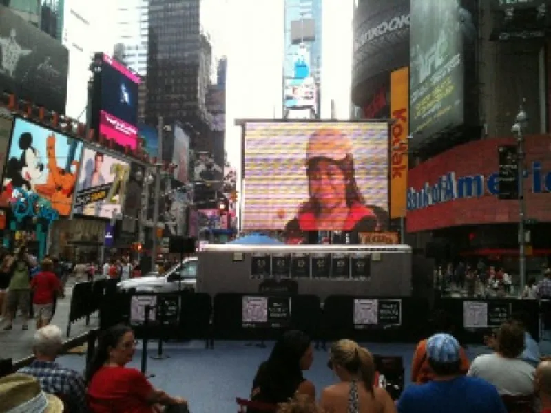 The Visitor in NYC Times Square!