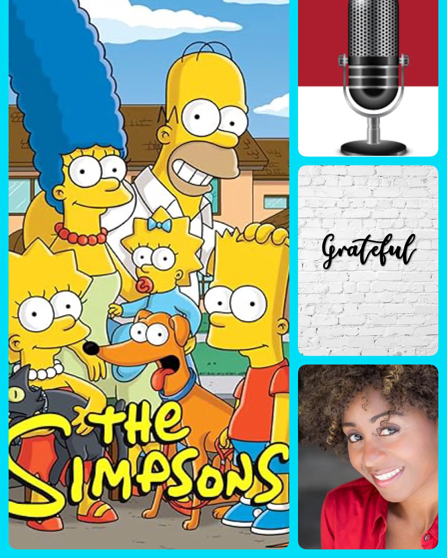 The Simpsons recording session collage